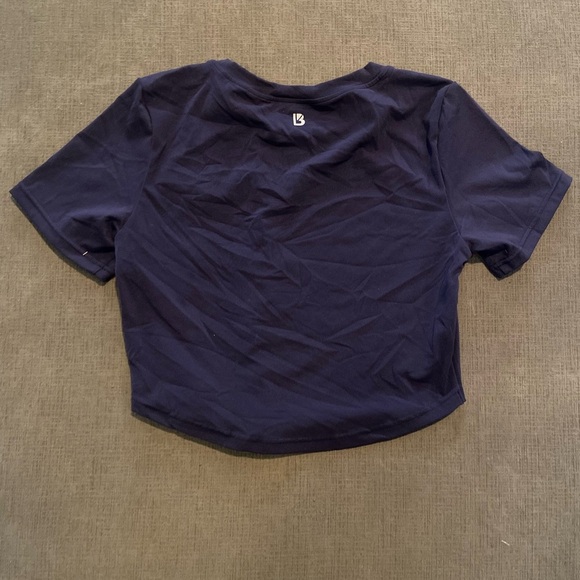 Buff Bunny energy tee NWT navy blue XXL crop stretch tee - Picture 4 of 5